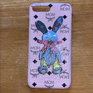 MCM pink bunny phone case